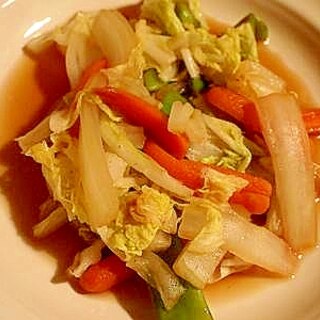 素朴♪　彩り野菜をじっくり蒸し焼き